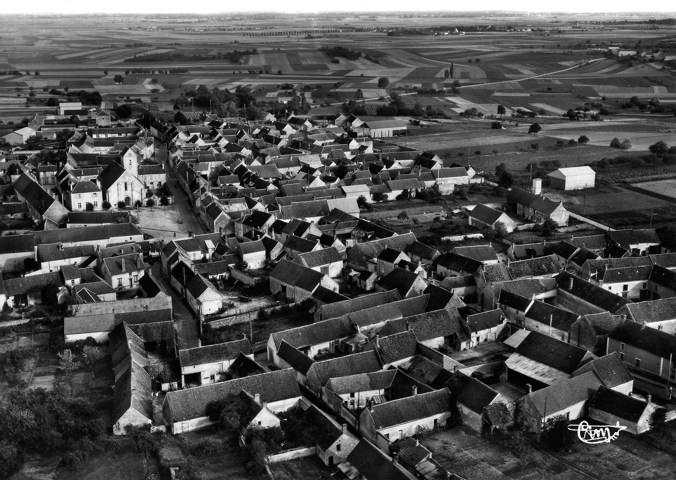 Vue aérienne, prise du côté Ouest