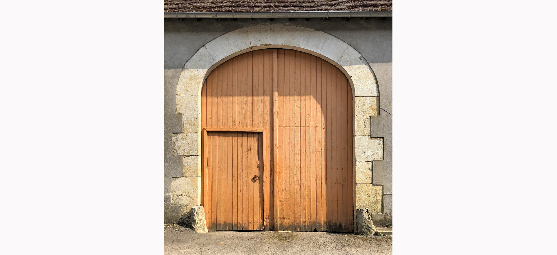 Une entrée typique d'une maison d'agriculteur.