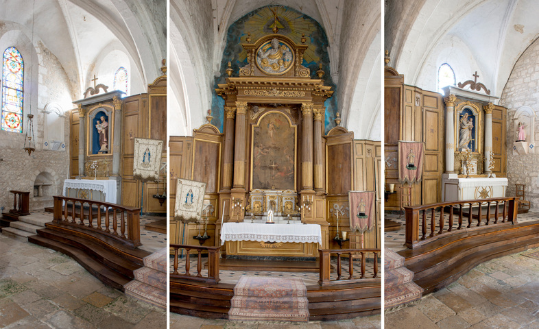 Église, le retable du XVIIème siècle